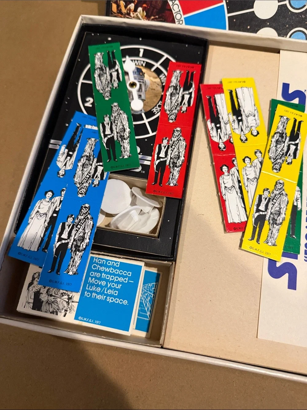 Star Wars ESCAPE FROM THE DEATH STAR board game with Black and White Box Artwork
